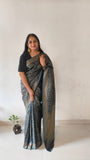 Traditional Rama Color Kanjivaram Soft Silk Saree – Floral Zari Anmol Elegance